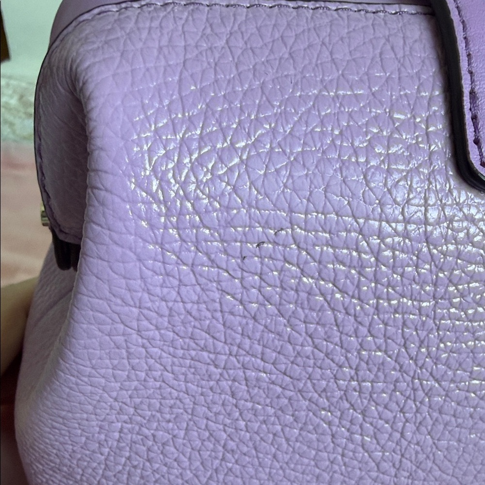 kate spade Lilac Pebbled Leather Top-Handle Satchel - Picture 7 of 8